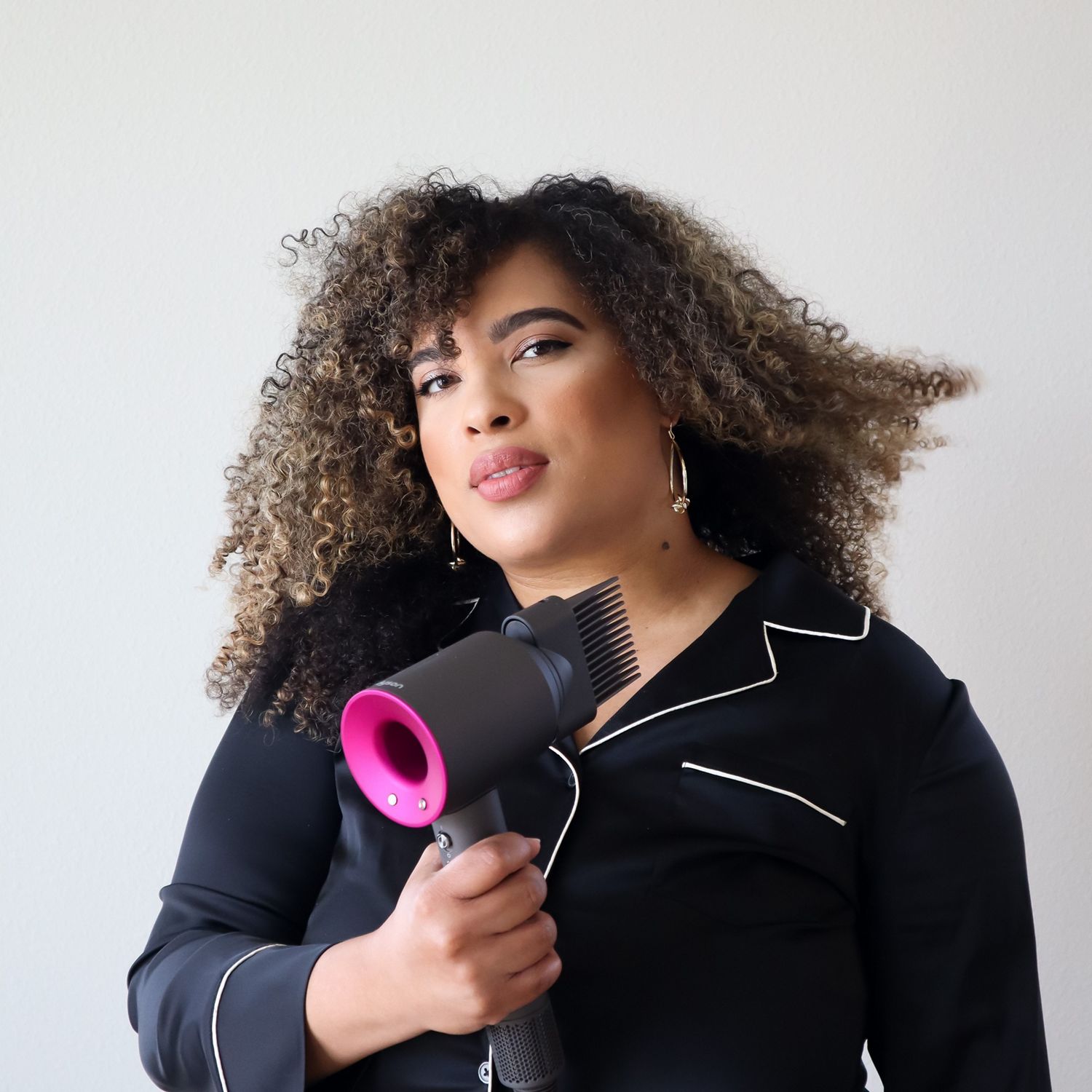 textured curl hair style